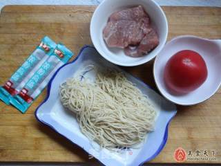 肉末番茄面的做法步骤：1