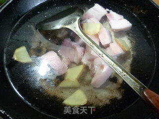 香菇茭白烧肉的做法步骤：9