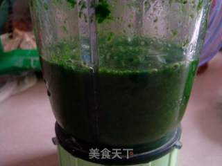 菠菜炸酱面的做法步骤：2