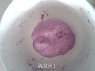 紫薯饼的做法步骤：2