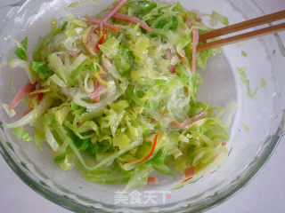 椒油炝圆白菜的做法步骤：15
