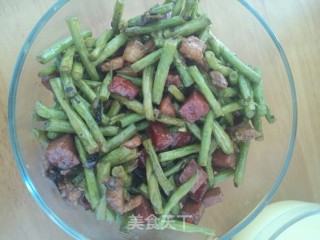 豆角炒肉的做法步骤：7