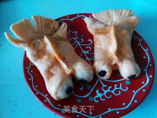 金鱼蒸饺的做法步骤：12