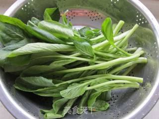 虾米煮菜心的做法步骤：2