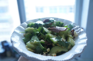 香菜牛肉拌黄瓜的做法步骤：8