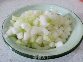简餐----虾仁冬瓜茸的做法步骤：3