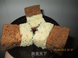 芝麻枸杞胖糕的做法步骤：9