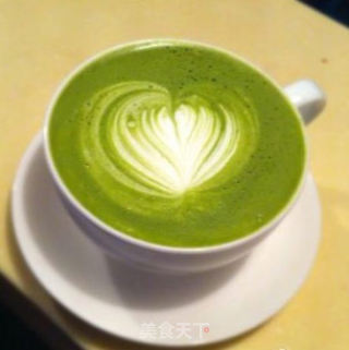 抹茶拿铁的做法步骤：4