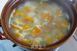 高汤南瓜枸杞粥的做法步骤：5