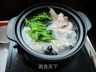 双耳菠菜汤的做法步骤：7