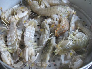 清蒸虾爬子的做法步骤：2