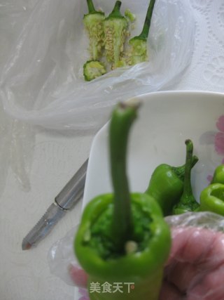 耗油尖椒的做法步骤：2