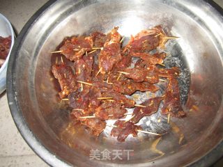 香辣牛肉串的做法步骤：3