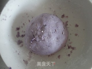 紫薯豆渣糯米饼的做法步骤：4