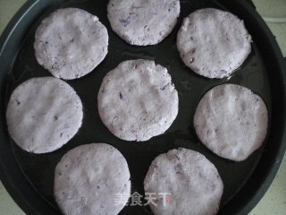 紫薯豆渣糯米饼的做法步骤：5