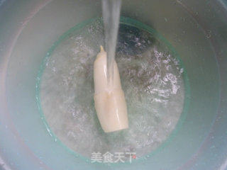 梅豆炒茭白的做法步骤：4