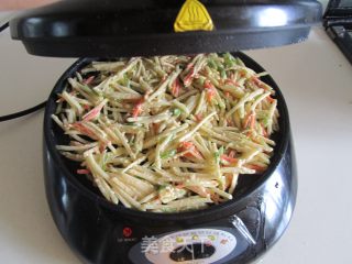 土豆丝饼的做法步骤：6