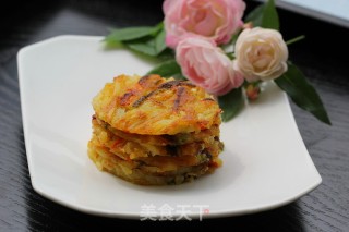 土豆丝饼的做法步骤：9