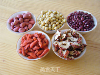 红枣枸杞豆浆的做法步骤：1