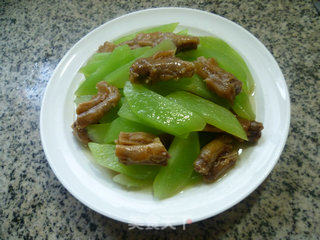 美味鸭爪炒莴笋的做法步骤：12