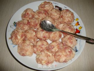 【清蒸狮子头】----母亲节的礼物的做法步骤：6