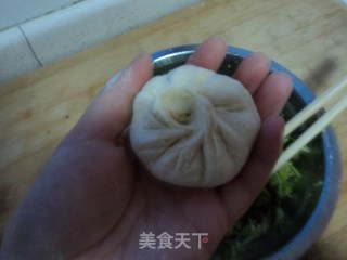 西葫芦海米包子的做法步骤：13