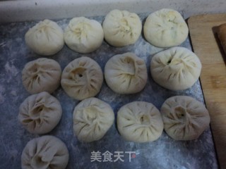 西葫芦海米包子的做法步骤：14