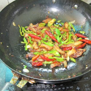 辣炒卤脸皮肉的做法步骤：6