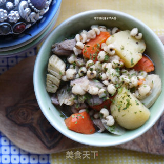 薏米羊肉煲的做法步骤：6