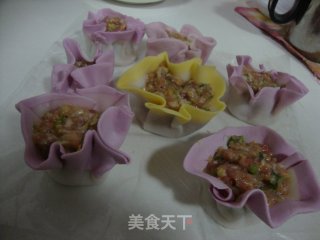 淡淡的一抹紫，一掐黄——水晶包的做法步骤：9