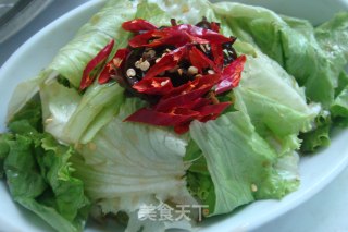油淋生菜的做法步骤：6