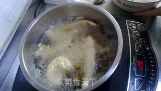 炸黄瓜香鱼的做法步骤：7