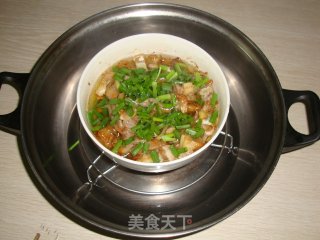 【咸鱼蒸肉】-------一道省油又省盐的菜哈的做法步骤：6