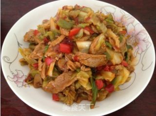 莲白盐煎肉的做法步骤：11