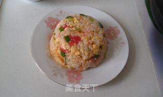 西红柿蛋炒饭的做法步骤：7