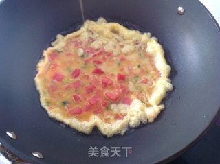 番茄炒蛋一菜两吃的做法步骤：11