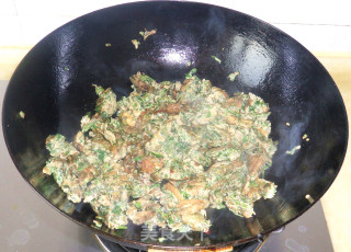 蒲公英煎鸡蛋的做法步骤：7