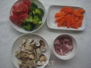 草菇三鲜汤的做法步骤：2