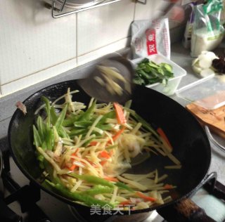 炒土豆丝的做法步骤：6