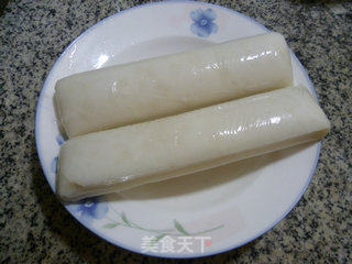 雪菜里脊肉炒年糕的做法步骤：1