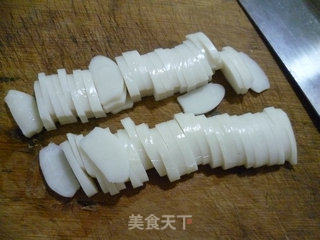 雪菜里脊肉炒年糕的做法步骤：3