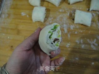 简单版椒盐小肉发面饼的做法步骤：8