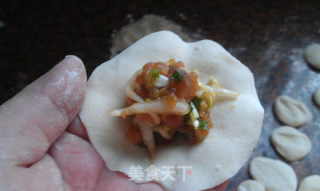 包菜肉馅蒸饺的做法步骤：4