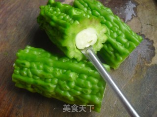紫薯苦瓜圈的做法步骤：3