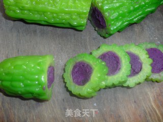 紫薯苦瓜圈的做法步骤：8