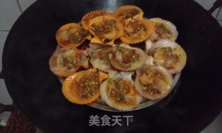 葱油蒸扇贝的做法步骤：6