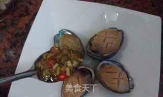 葱油蒸鲜鲍的做法步骤：4