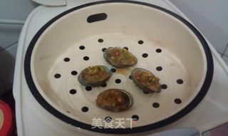 葱油蒸鲜鲍的做法步骤：5