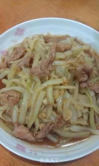 醋溜白菜杆的做法步骤：5