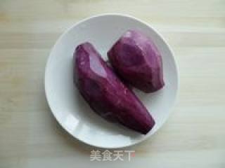 紫薯开花馒头的做法步骤：1